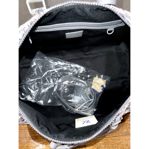 Louis Vuitton Keepall Bandouliere 50 Felt Grey Recycled Logo Weekend Travel Bag - Picture 11 of 12